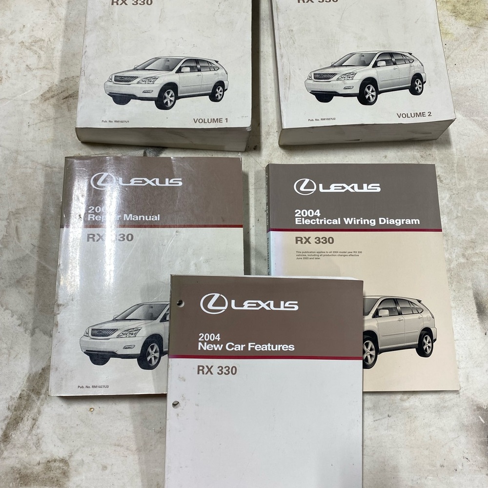 RX 330 2004 Factory Repair Manuals, Wiring Diagram, and New Car Features Manual.
